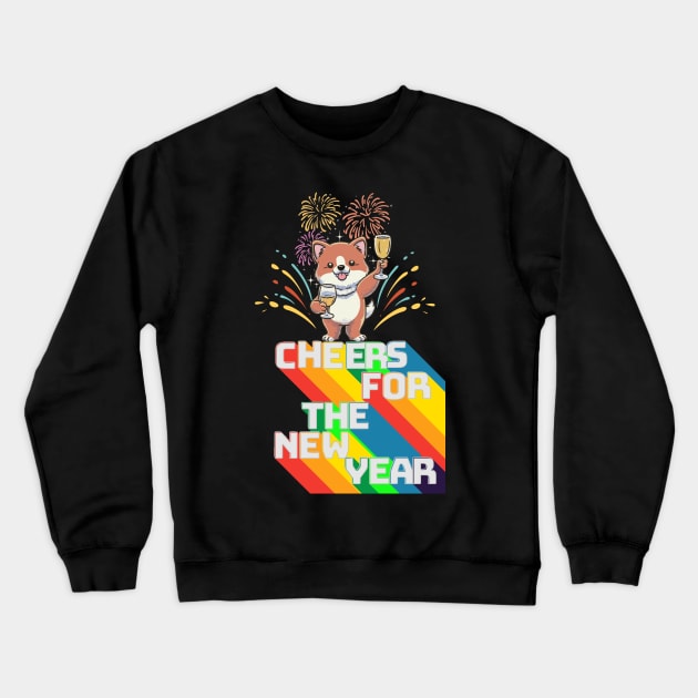 Cheers for the New Year Crewneck Sweatshirt by Cheeky BB